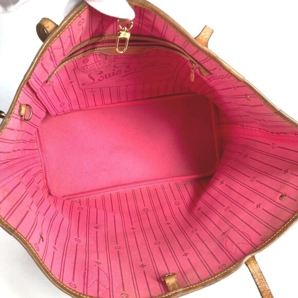 LOUIS VUITTON M48613 Monogram Rose Neverfull MM Shoulder Bag Tote Bag - Picture 6 of 12